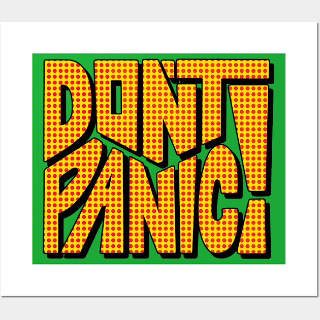 DON'T PANIC! Word Art Wall Art by Slightly Unhinged